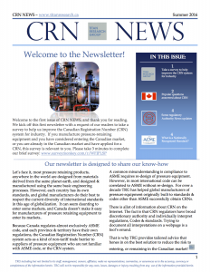 CRN NEWS Summer 2016 issue